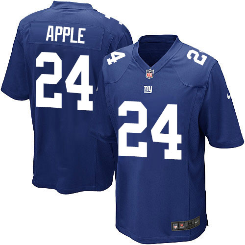 Youth Game Eli Apple Nike Jersey Royal Blue Home - #24 NFL New York Giants